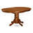 7 Piece Dining Set Consist of an Oval Dining Room Table with Butterfly Leaf and 6 Linen Fabric Kitchen Chairs, Saddle Brown-1429763462