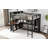 Metal Loft Bed With Wardrobe And L-Shaped Desk, Queen Size Loft Bed With Storage Cubes And Shelves, Heavy Duty Loft Bed For Kids Teens Adults-2143120935