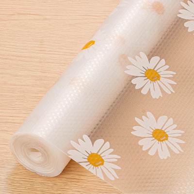 Doublure de tablette - Armoire et doublure de tiroir de qualité supérieure non adhésives pour la cuisine - Papier de tablette imperméable avec motif moderne - Tapis d'armoire en EVA durable - Facile à couper (l 11,8 po x L 118 po)