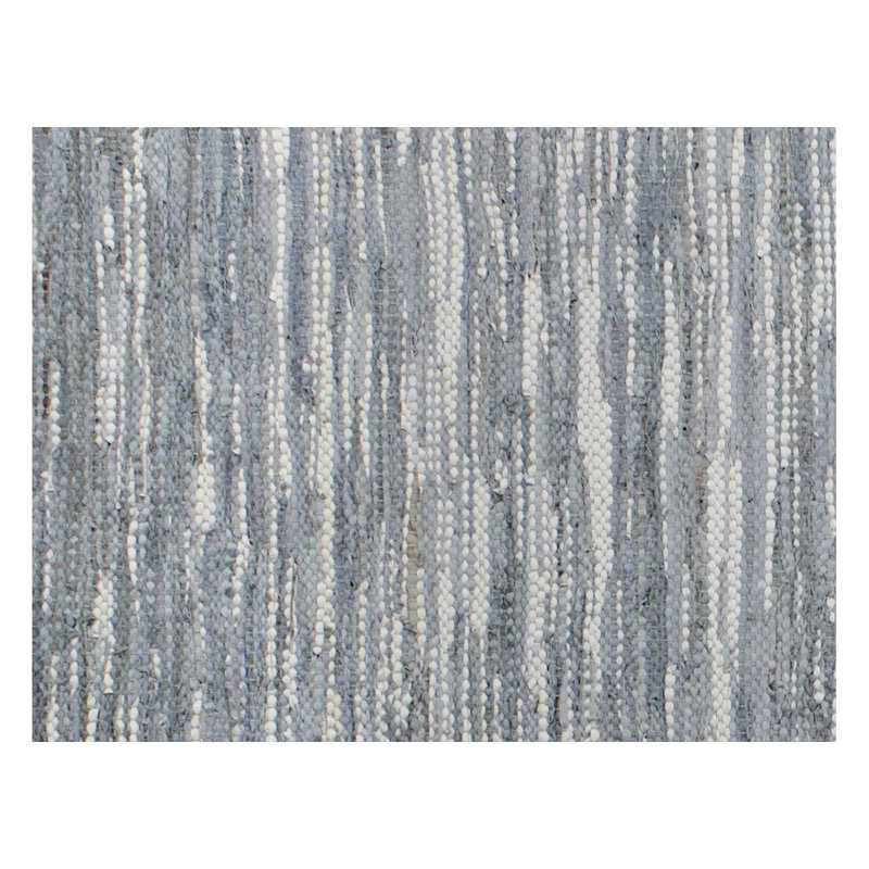 Croy Ombre Leather Hand Woven Area Rug, Rectangle 90 x 250cm