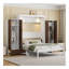 Lit escamotable double pleine grandeur avec placard, tiroirs et table, blanc-2009671304