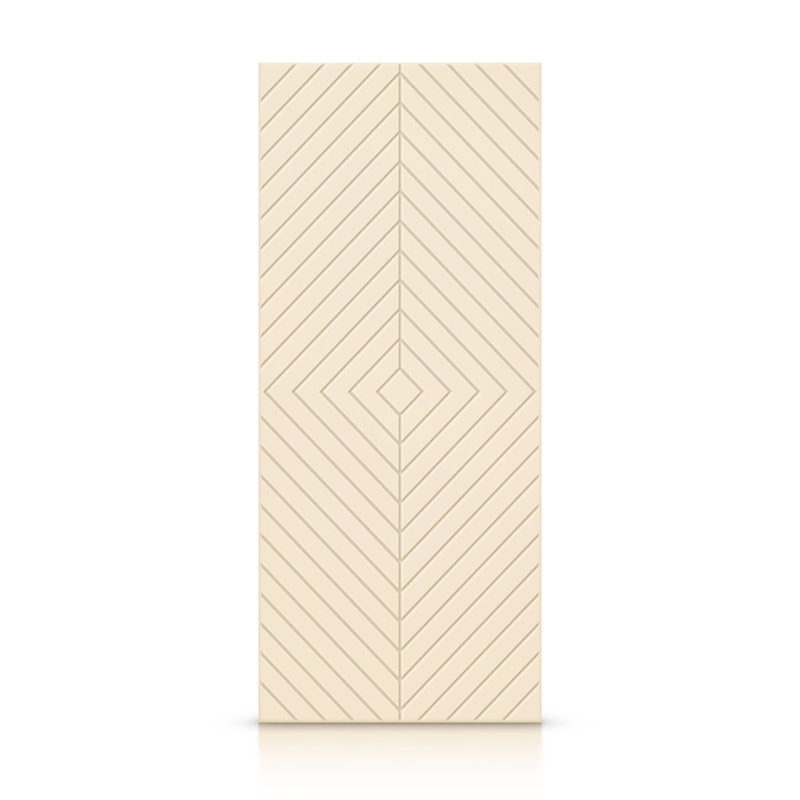 Porte standard lambrissée, 36 po x 80 po, Beige