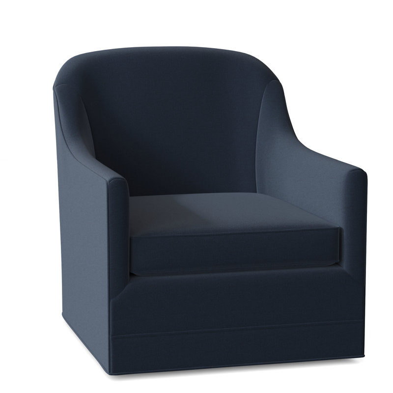 Fauteuil pivotant l 30 po Mason, Polyester indigo 8789