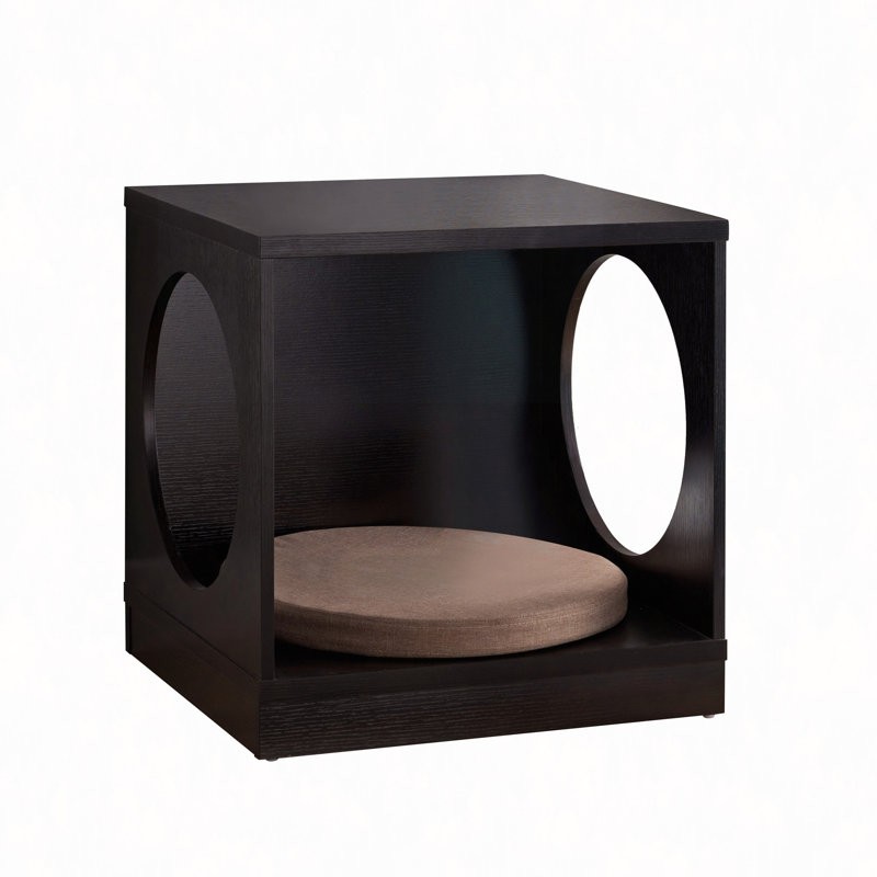 Table de bout ronde avec tapis amovible
