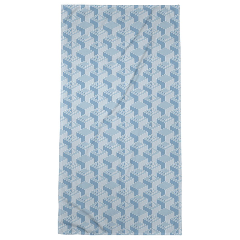 Serviette de plage classique gratte-ciels, Bleu ciel