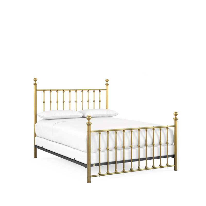 104 Palisade Bed | Complete Standard, California King, Natural Brass