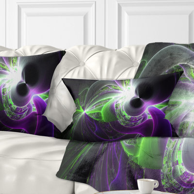 Plasma brillant - coussin abstrait imprimé