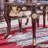 Deluxe Carved Rectangular Marble Dining Table Sets