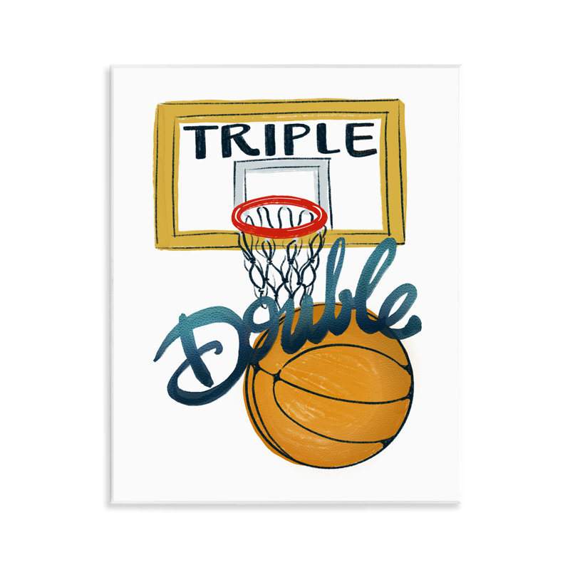 Triple plaque de basketball double, design par Connie Summers