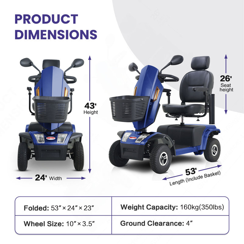 Scooter de mobilité robuste