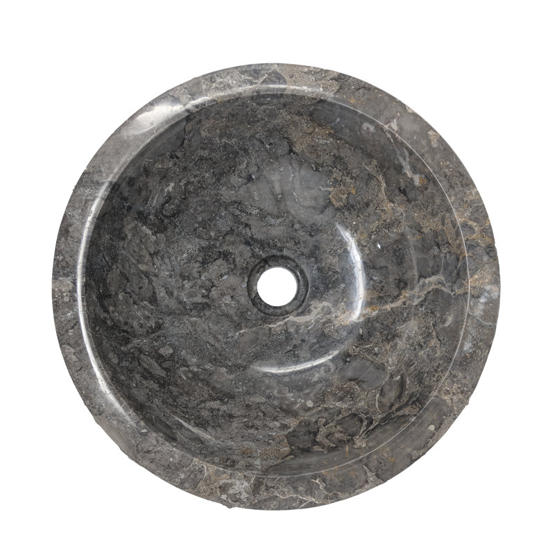 Lavabo de salle de bain vasque circulaire moderne, Gris