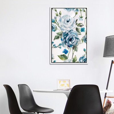 Moonlight Rose Garden I by Carol Robinson - Painting on Canvas