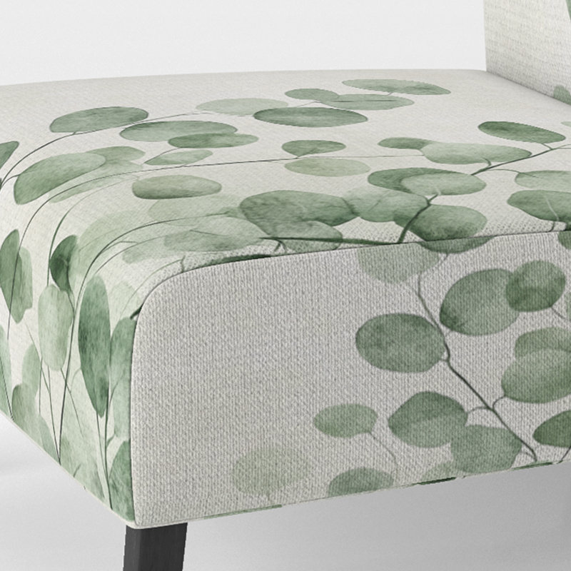 Fauteuil de chambre Eucalyptus rembourré - Minimal Eucalyptus Veil I, Slipper Armless