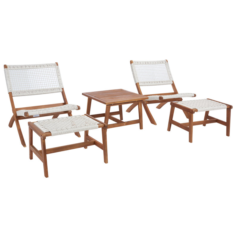 Armida Acacia 5 Piece Seating Group, Honey Brown