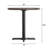 30" Round Solid Wood Commercial Tabletop with 22" x 22" Table Height X-Base-1650265669-1650265670-1650265664