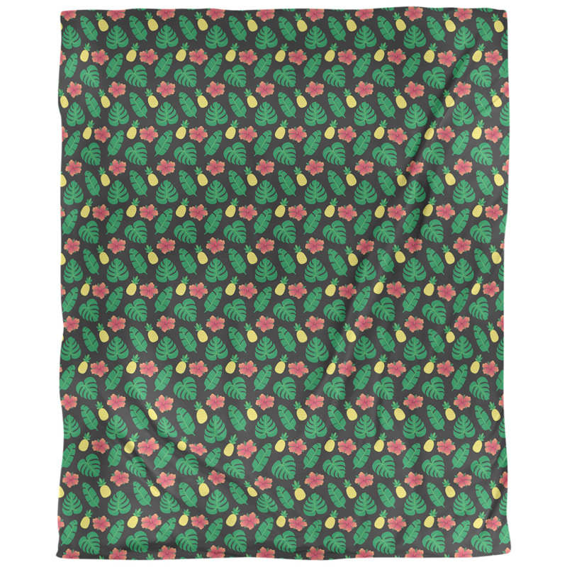 Tissu tropical, Noir, L 58 po x l 36 po, Sergé de coton