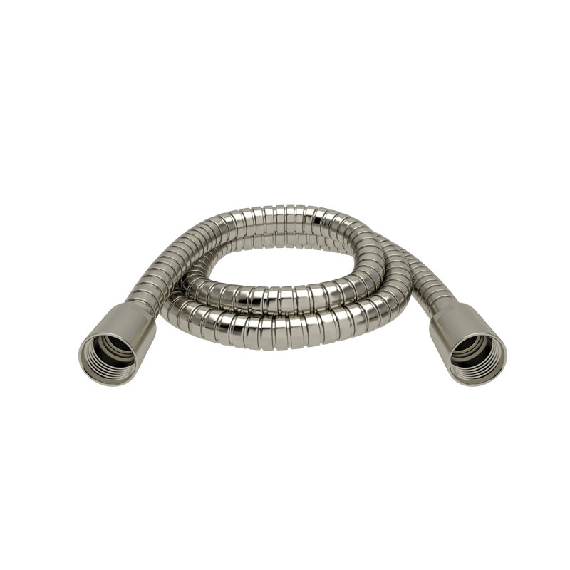 Tuyau flexible à double verrouillage de 150 cm (59 po) Riobel, pivotant et 2 clapets anti-retour, Nickel brossé