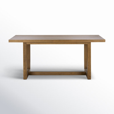 Modica 70'' Pine Solid Wood Sled Dining Table