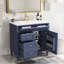 Meuble-lavabo simple 36 po avec plateau en céramique Saskatya-1476673412
