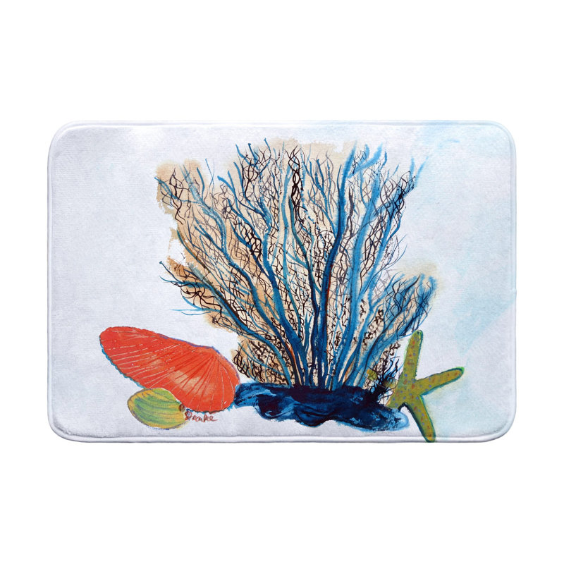 Tapis de bain Coral & Shells, L 36 po x l 24 po