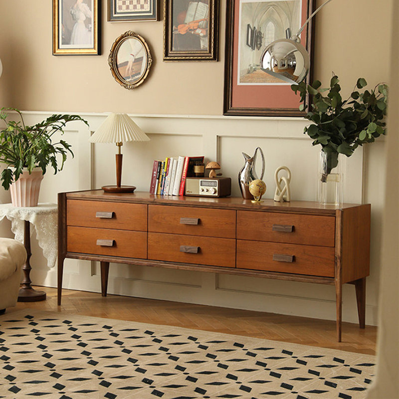 Commode d'appoint rétro grande capacité simple