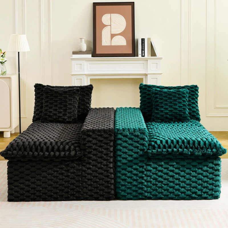 Tapis d'intérieur confortable et multifonctionnel en velours tortue, idéal pour les petits espaces. Mousse haute densité, tissu épais et de qualité, bloc de couleurs pour le salon. Charge maximale : 180 kg. Installation facile.