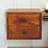 Solid Wood Chestnut Nightstand, Wall-Mounted, 2-Drawers, Brown