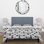 Ensemble de housse de couette gris et noir Midcentury Mosaic Tiles VI - Midcentury
