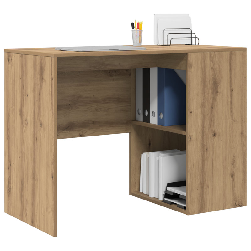 Writing Desk Engineered Wood Medium Writing Desk, Artisan Oak