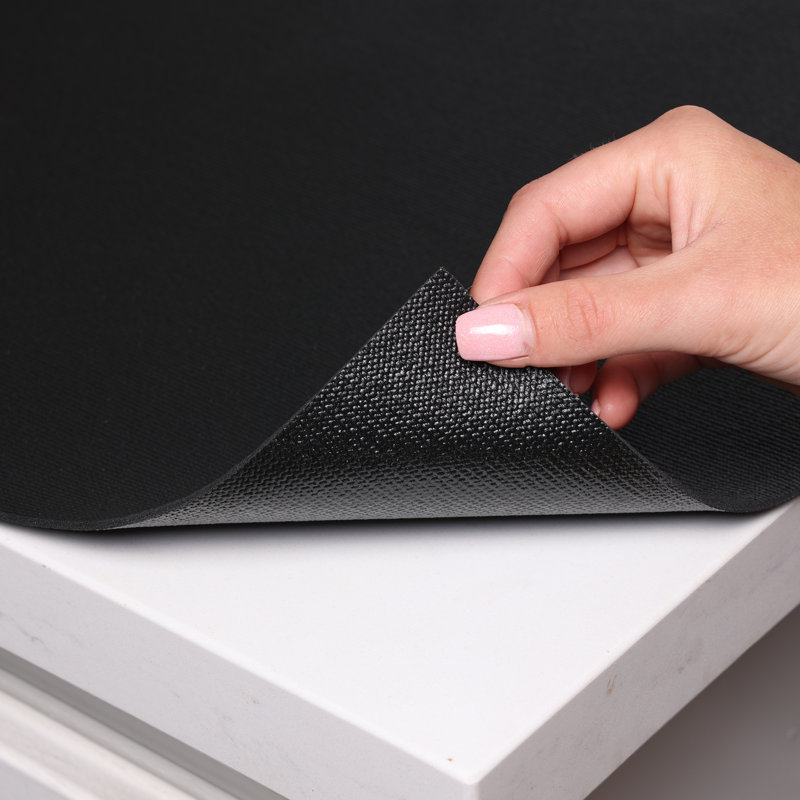 Ensemble de doublure de tablette et de tiroir antidérapant 6 pièces, Noir