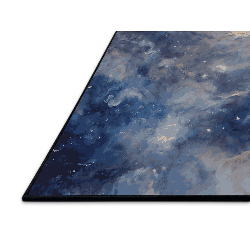 Tapis gris soyeux et moelleux, Rectangle 8 pi x 10 pi