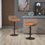 Ensemble de 2 tabourets de bar modernes pivotants avec repose-pieds réglables pour cuisine et salle à manger-1744430483