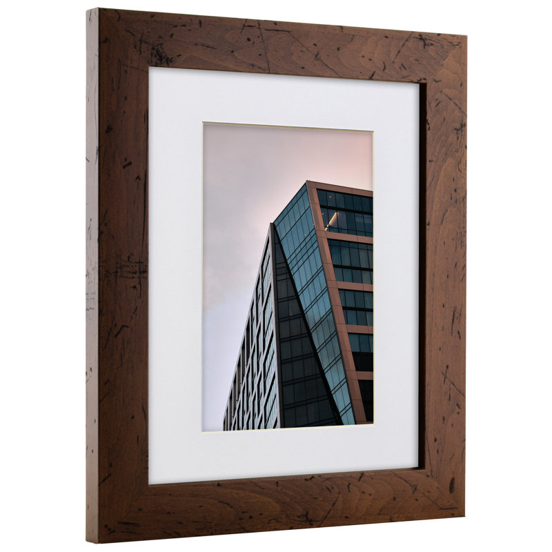 Cadre photo en noyer foncé 1,25 po Delka, 12 po x 16 po emmêlé à 8 po x 12 po