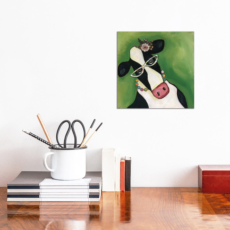 Cow Erma by Jamie Morath - Wrapped Canvas Print, 30.48 cm H x 30.48 cm W