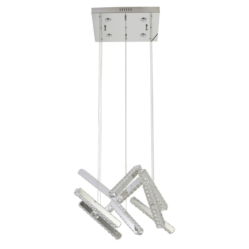 Kozerski Transitional 9-Light Linear Crystal Pendant 