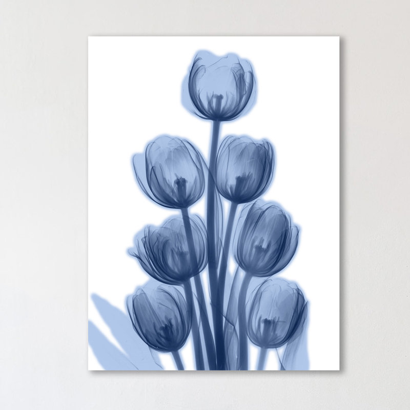 " Indigo Spring Tulips ", 16" H x 12" W