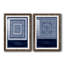 Indigo Tile IV - ensemble de 2 impressions encadrées-314729840-314729842