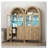 Arch Storage Pantry Cabinet with LED Lighting-2037592270