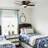 42" Easy-to-Install Modern Flush Mount Low Profile Small Room Ceiling Fan with LED Light and Remote-719852054