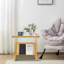 Table de bout avec plateau en verre