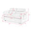 Causeuse-lit escamotable 54,5 po - Dossier réglable-344086206