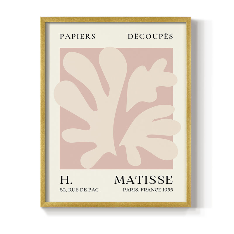 Matisse CL III, reproduction encadrée - bois massif, H 20 po x l 16 po