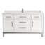 Meuble-lavabo simple 60 po avec comptoir en quartz Colaluca-612263179