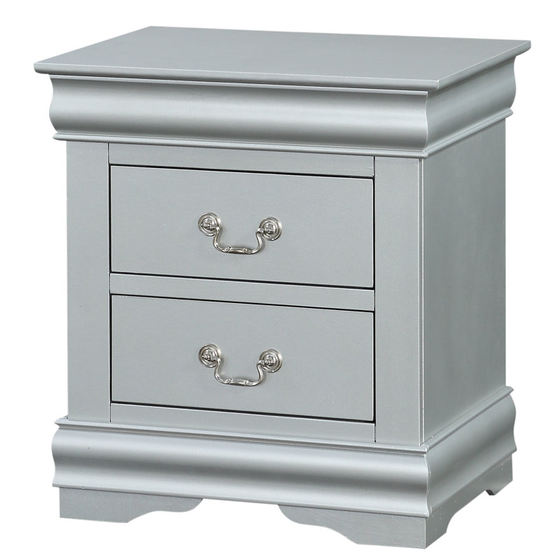 Table de chevet 2 tiroirs Engstrom, Platine