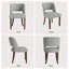 Chaise d'appoint rembourrée en bois massif-2022133706