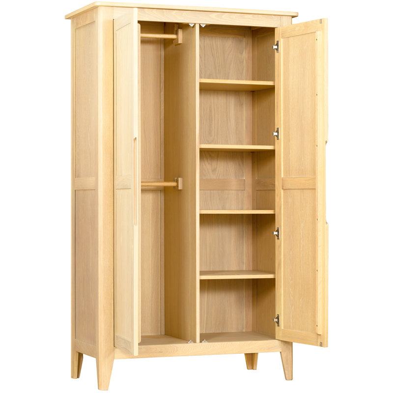 Sular 2 Door Solid Wood Wardrobe