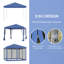Tente à auvent escamotable avec filet Outsunny-123826983