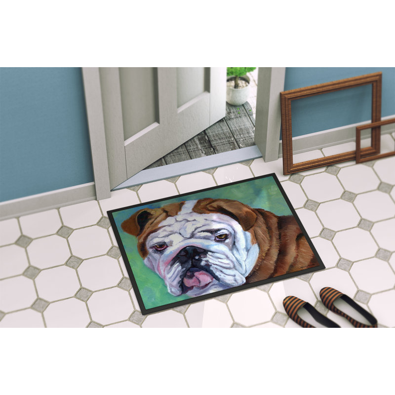 Tapis de porte antidérapant pour l'extérieur, Rectangle 2 pi x 3 pi