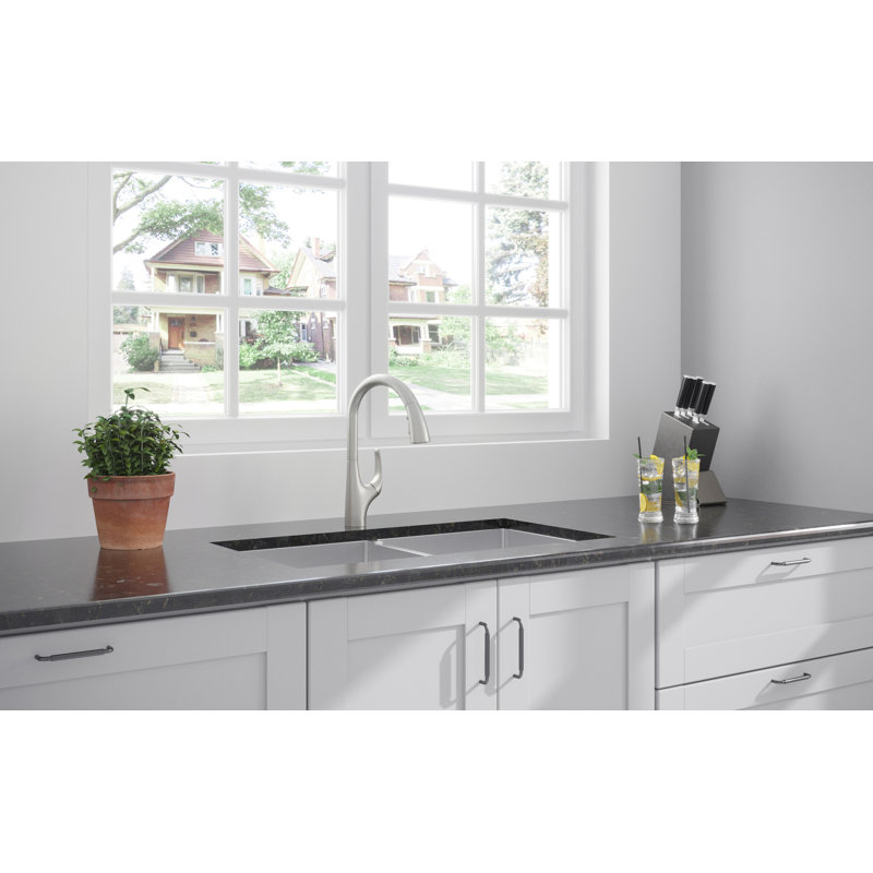 Pull Down Single Handle Kitchen Faucet, Stainless