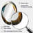 Black And Gold Moon Lines IV - Gold Oval Wall Mirror Decor-303595718